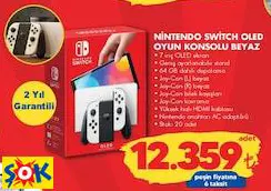 NİNTENDO SWİTCH OLED OYUN KONSOLU BEYAZ